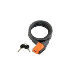 Lock,150 cm/10 mm, Reversible key..Corrosion protection. w/Bracket