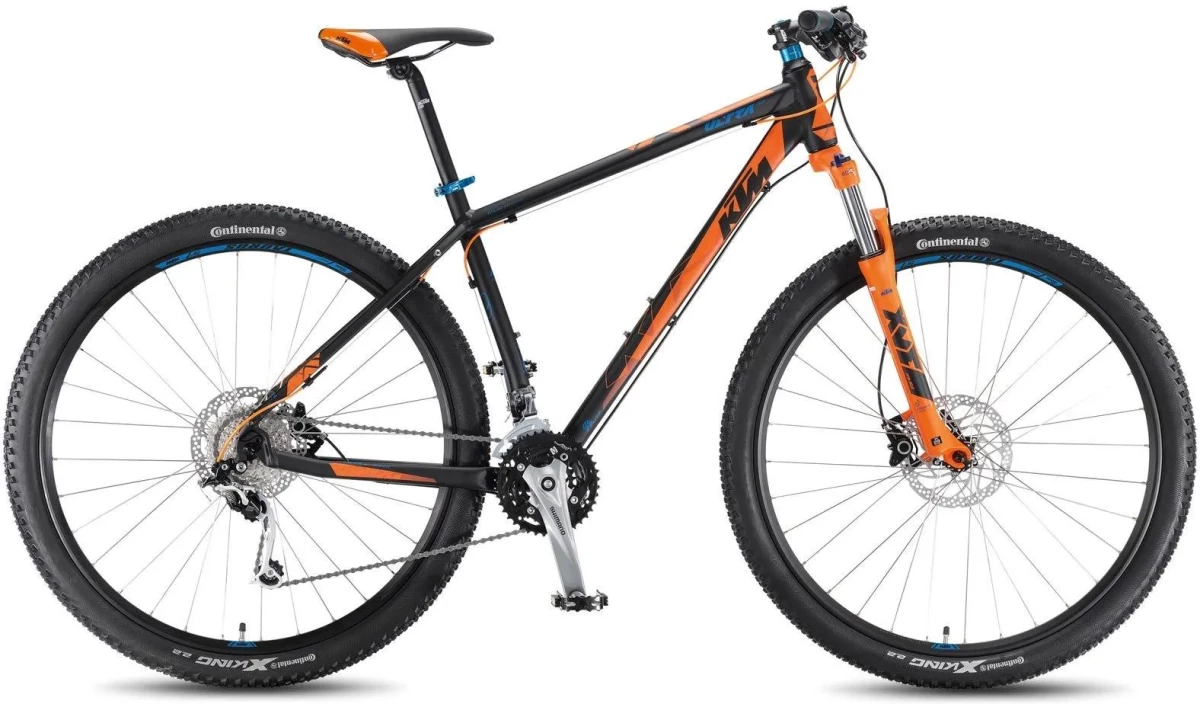 KTM Ultra Fun 29 2016 Black Orange Petrol Blue